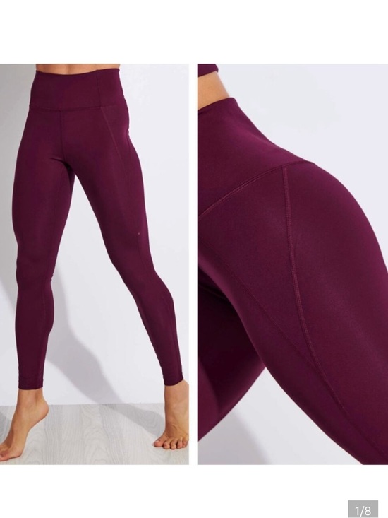 girlfriend collective Pants - Girlfriend Collective High-Rise Performance Compression Leggings in Wine. Size M